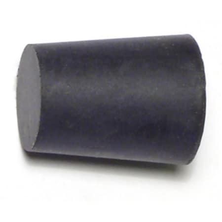 MIDWEST FASTENER 5/8" x 13/16" x 1" #2 Black Rubber Stoppers 3PK 65865